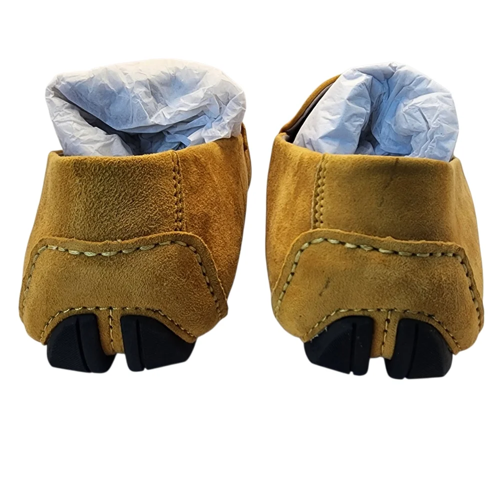 KENNETH‎ COLE NEW YORK Family Man Yellow Suede Moccasin Loafers Size 8
